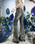 Vintage Washed Strap Denim Pants